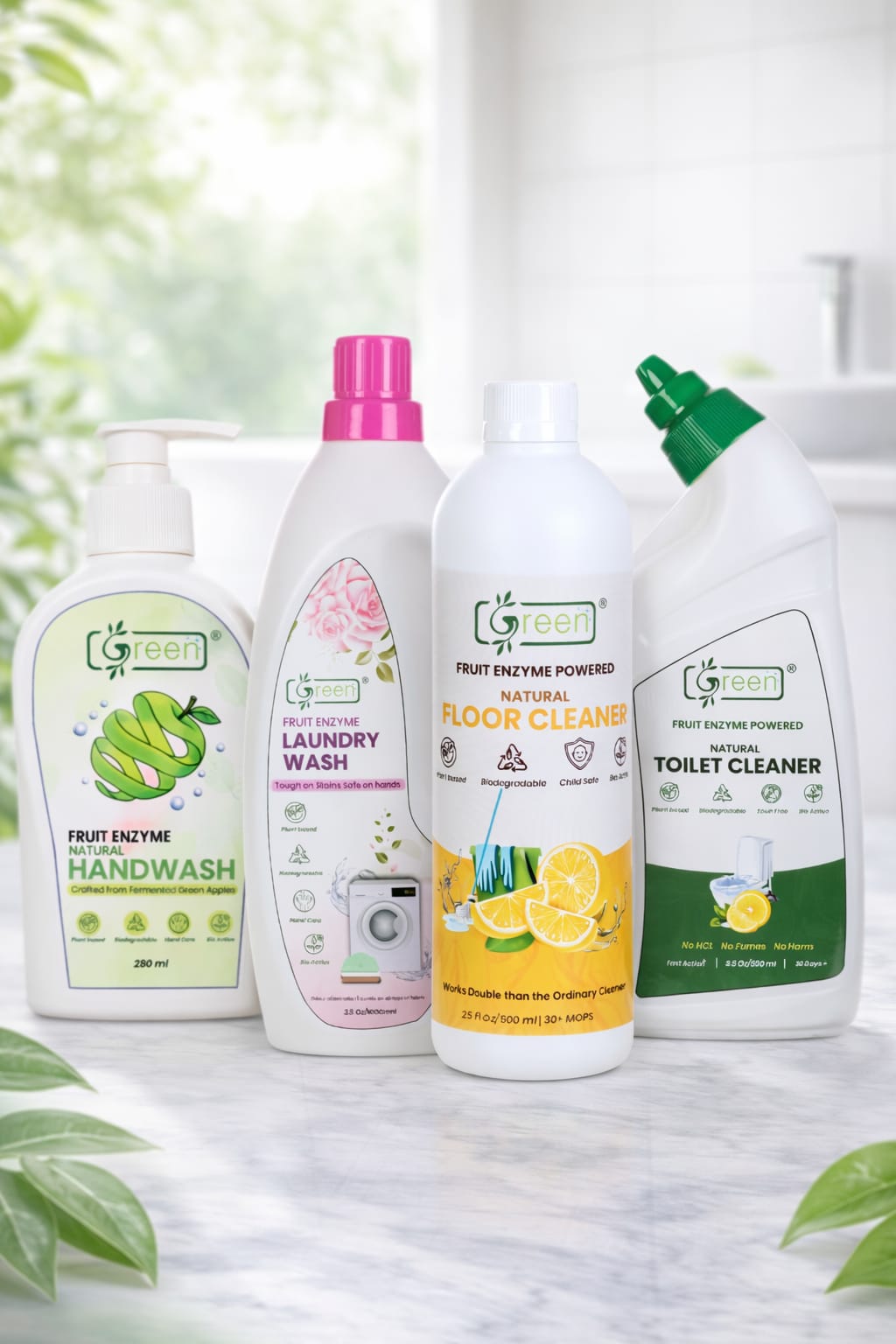 Green Natural Bathroom Cleaning kit